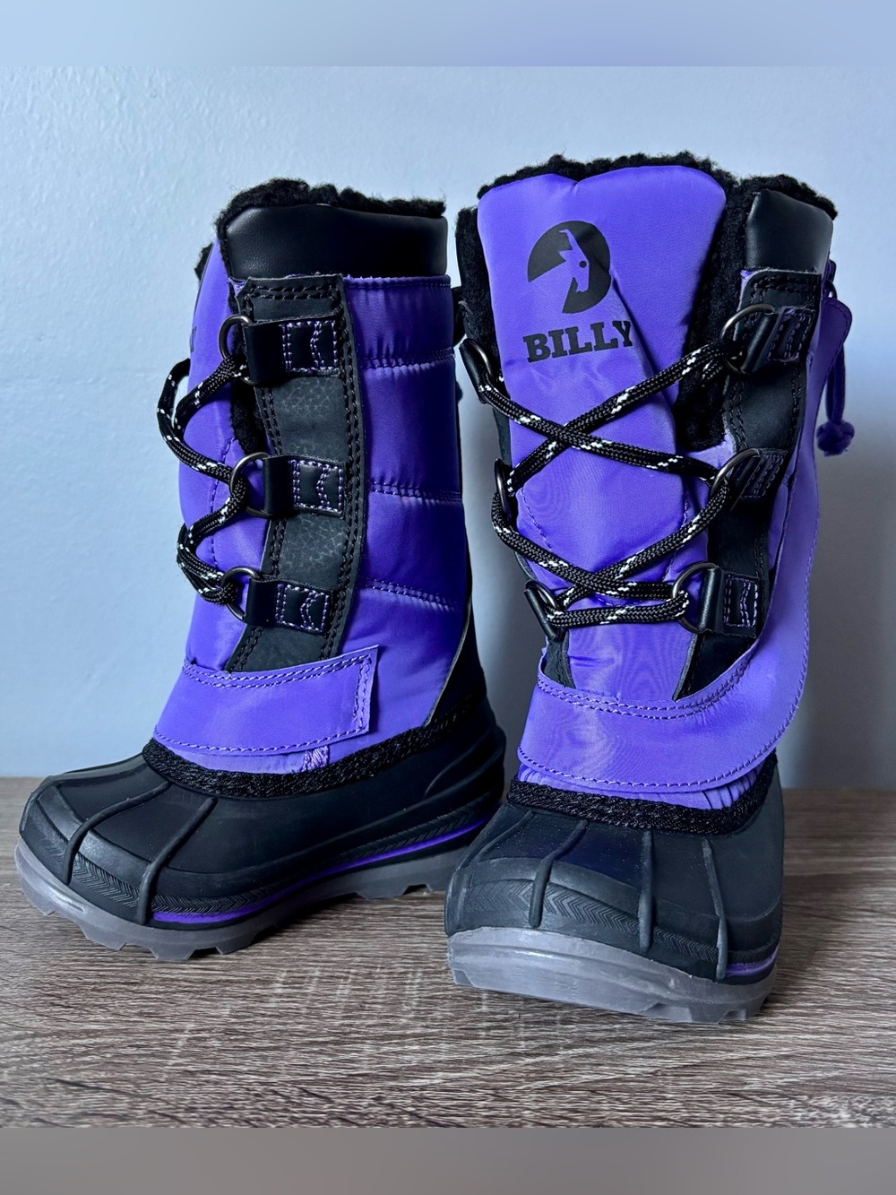 BILLY Ice Winter 200g Insulated Boots NEW Baby Little Toddler 5 purple black